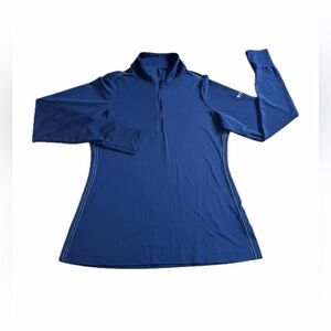Columbia Golf Women’s 1/4 Zip Omni-Wick Performance Blue Pullover Thumbholes M